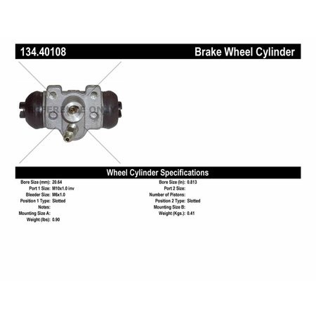 CENTRIC PARTS Centric 134.40108 Centric Premium Wheel Cylinders 134.40108